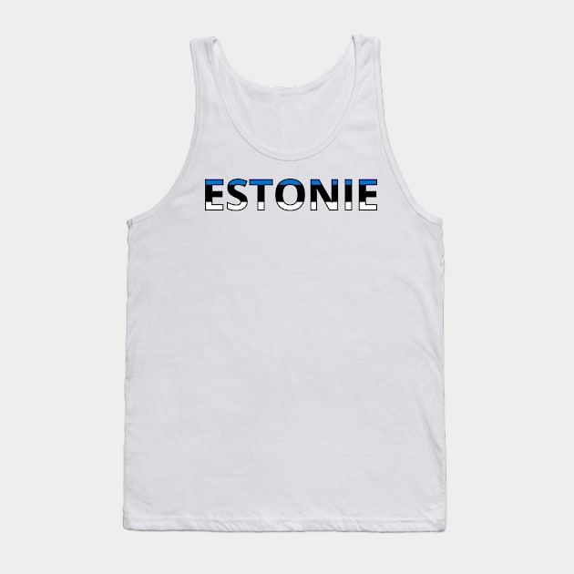 Drapeau Estonie Tank Top by Pixelforma